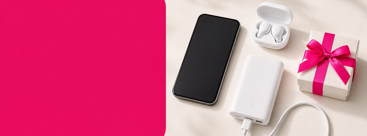 This month's best phone deals - smartphone, wireless earbuds, power bank and gift box - vShopper South Africa