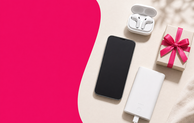This month's best phone deals - smartphone, wireless earbuds, power bank and gift box - vShopper South Africa