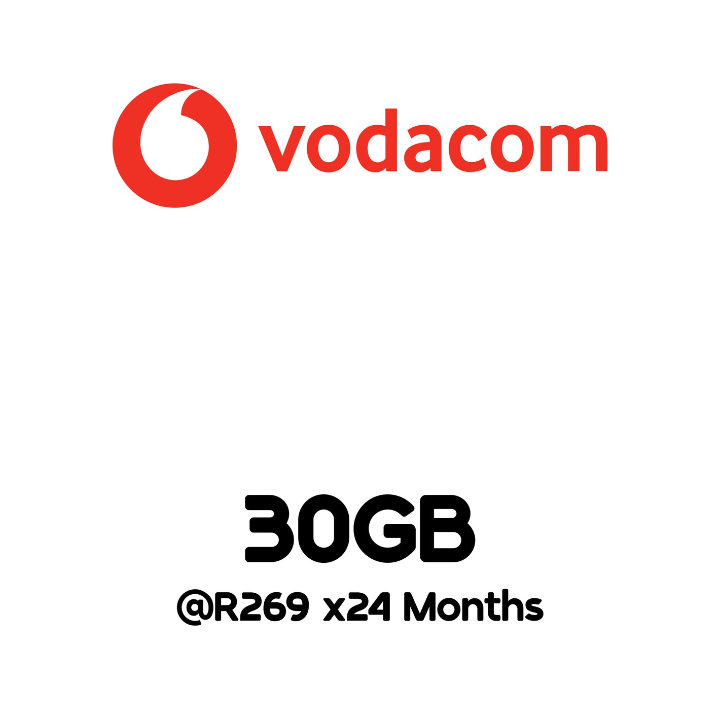 Vodacom Red Flexi 300 30GB Data PM